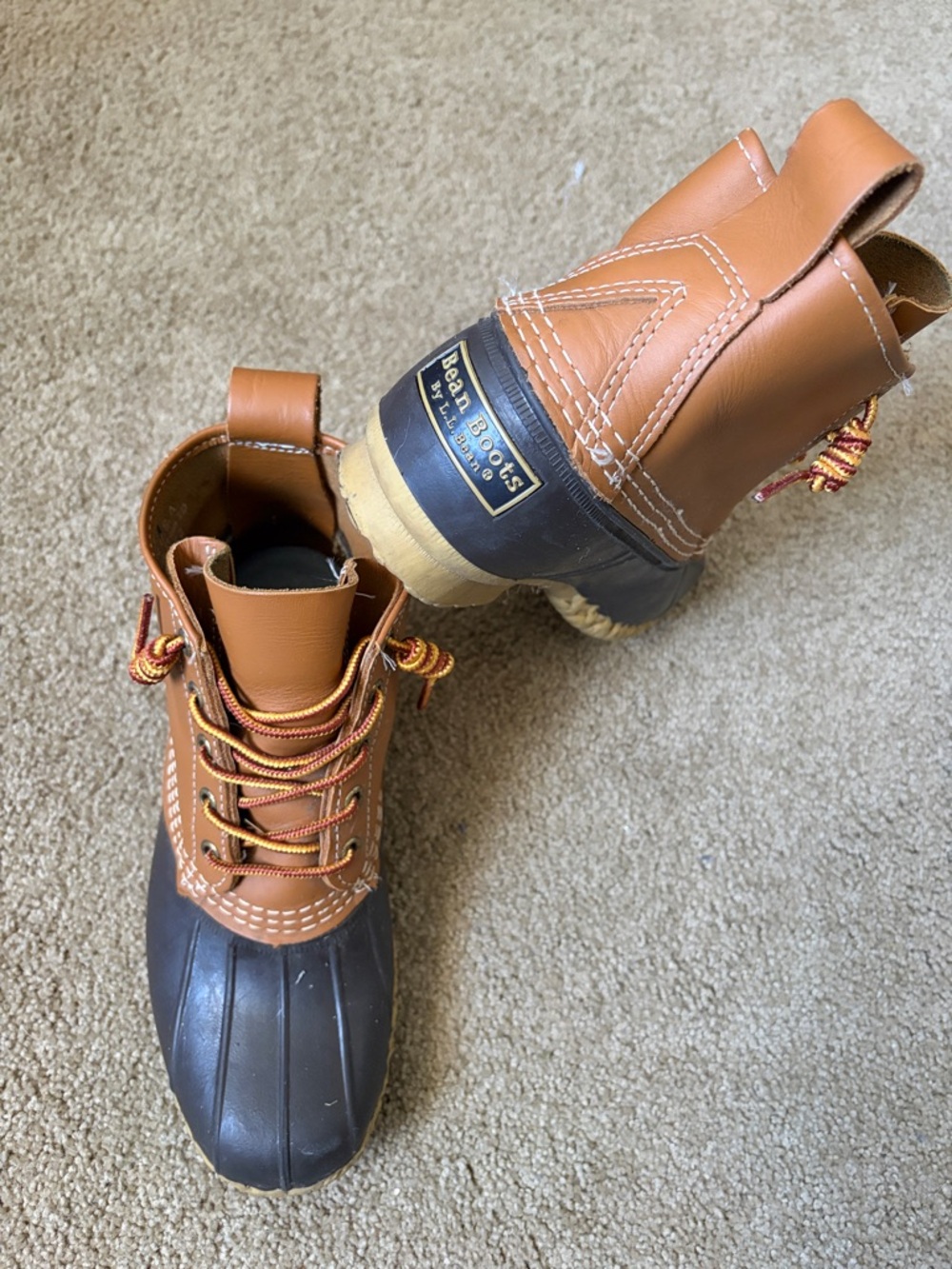 L.L. Bean Two-Tone Brown Duck Boots